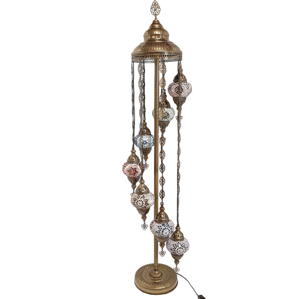 7 Ball Moroccan Turkish Style Floor Lamp MIX-1