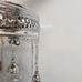 8 Ball Turkish Moroccan Style Silver Chandelier Clear Ottoman 17cm