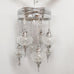 8 Ball Turkish Moroccan Style Silver Chandelier Clear Ottoman 17cm