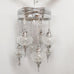 8-Kugel-Kronleuchter im türkisch-marokkanischen Stil aus Silber, klarer Ottoman, 17 cm