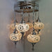 8 Ball Turkish Moroccan Style Chandelier White MIX -17cm