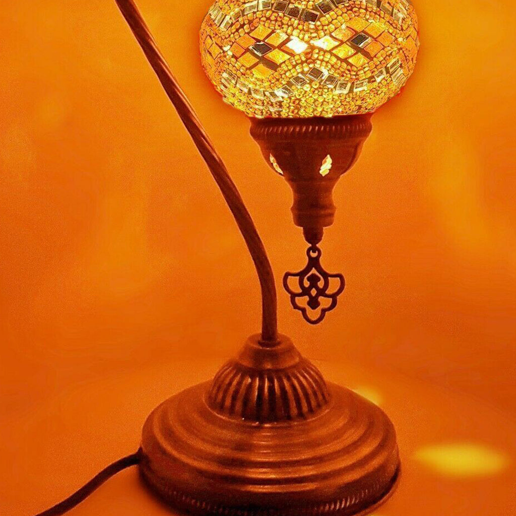 Türkisches Mosaik marokkanische Lampe Licht Tiffany Stil Glas Schreibtisch Tisch CE-geprüft