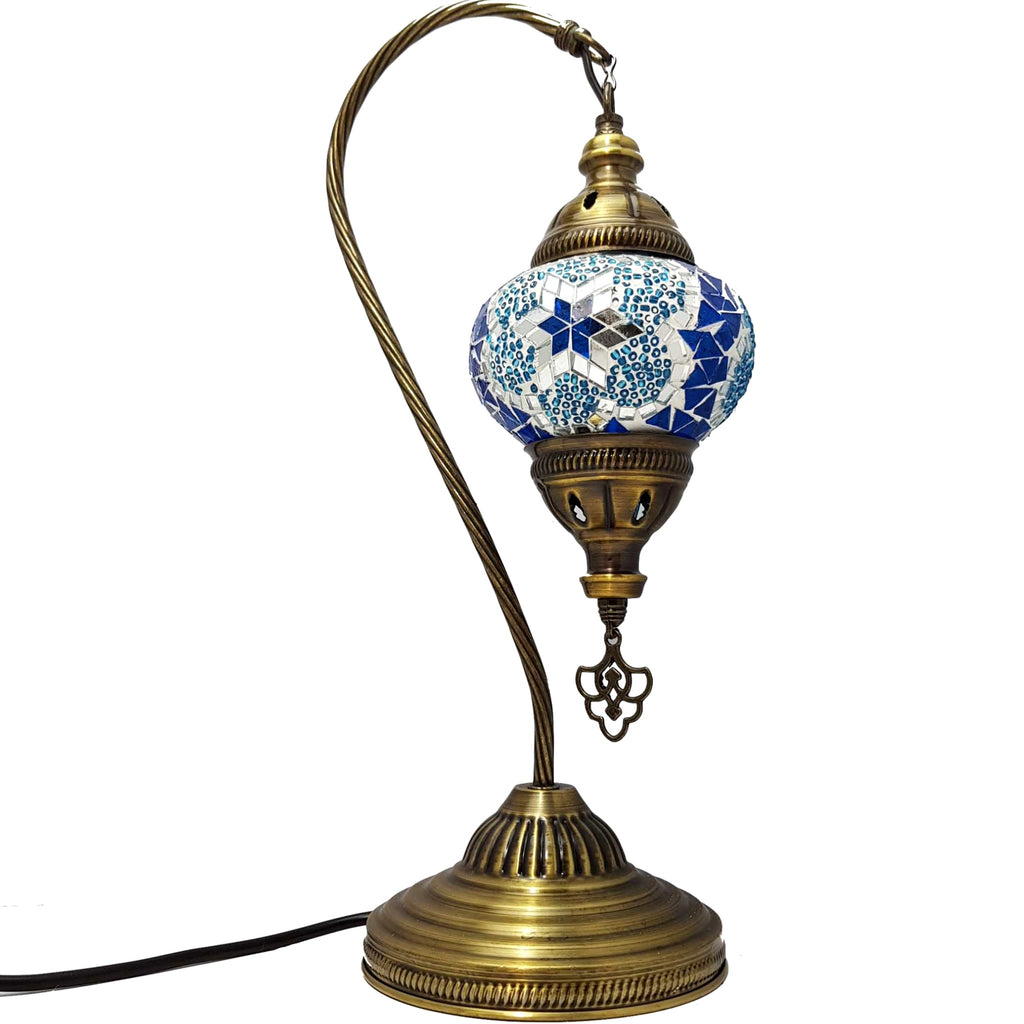 Türkisches Mosaik marokkanische Lampe Licht Tiffany Stil Glas Schreibtisch Tisch CE-geprüft