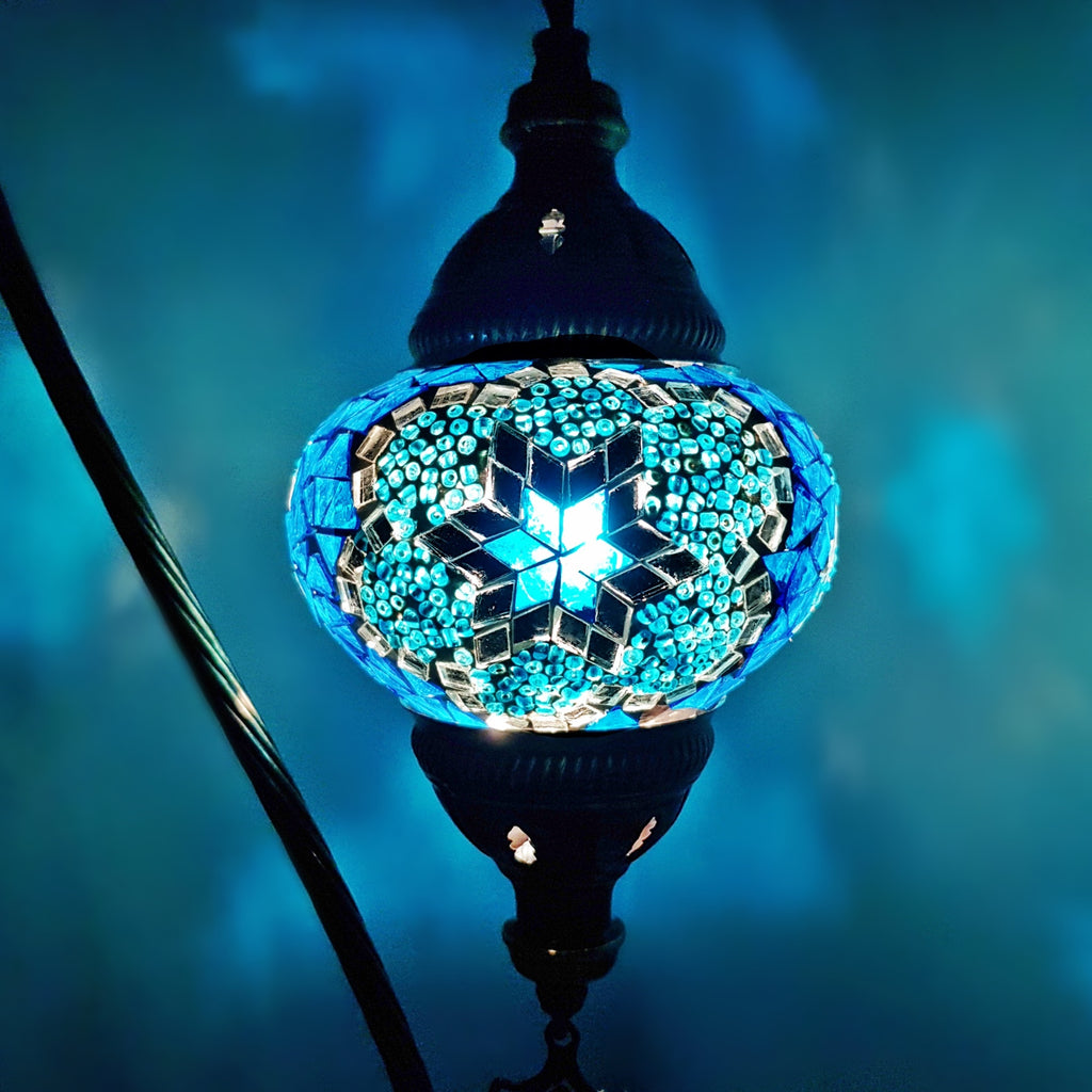 Türkisches Mosaik marokkanische Lampe Licht Tiffany Stil Glas Schreibtisch Tisch CE-geprüft