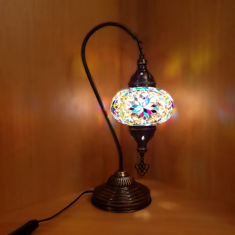 Türkisches Mosaik marokkanische Lampe Licht Tiffany Stil Glas Schreibtisch Tisch CE-geprüft
