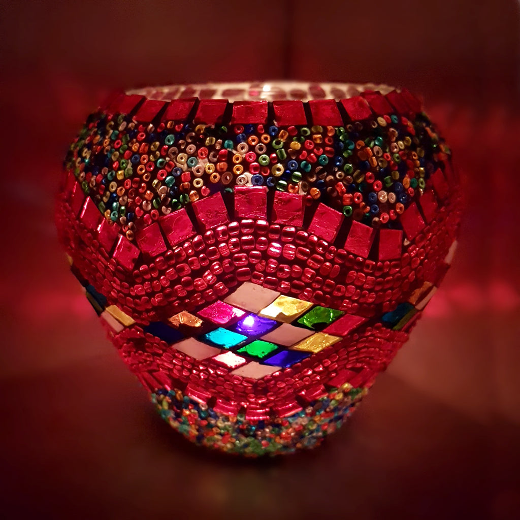 Portavelas Votivas Artesanales MULTICOLOR 3