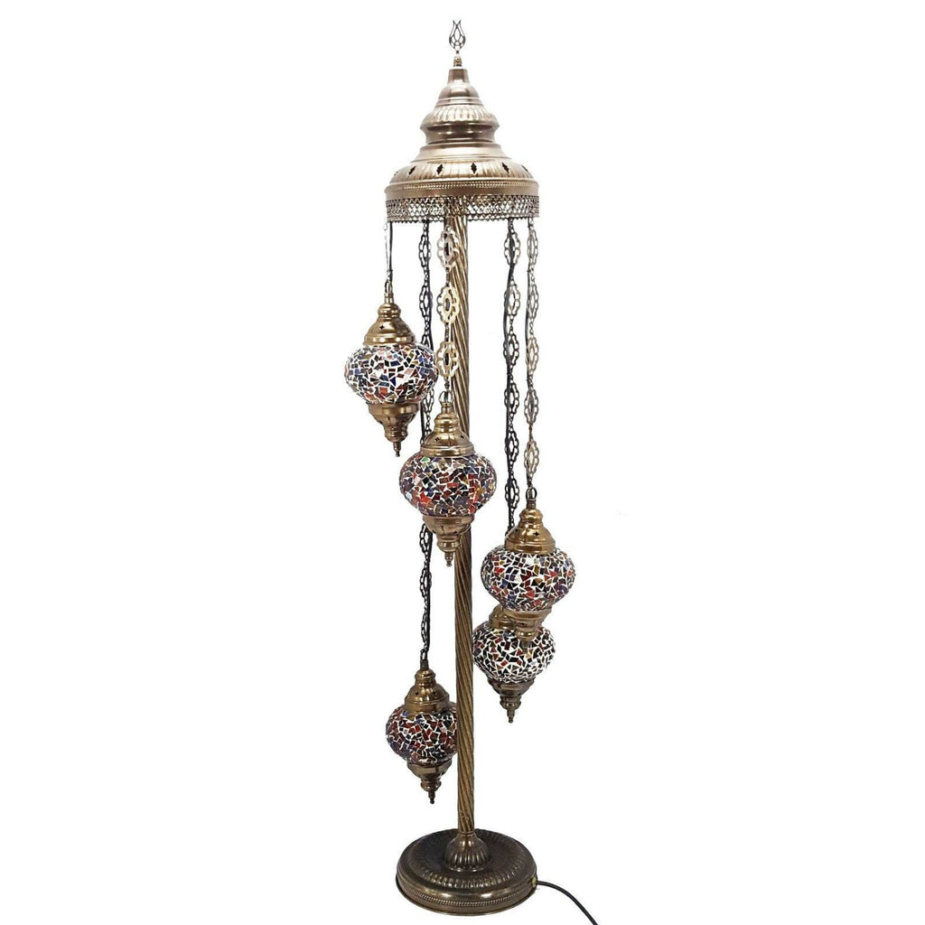 5 Ball Moroccan Turkish Style Floor Lamp MC3