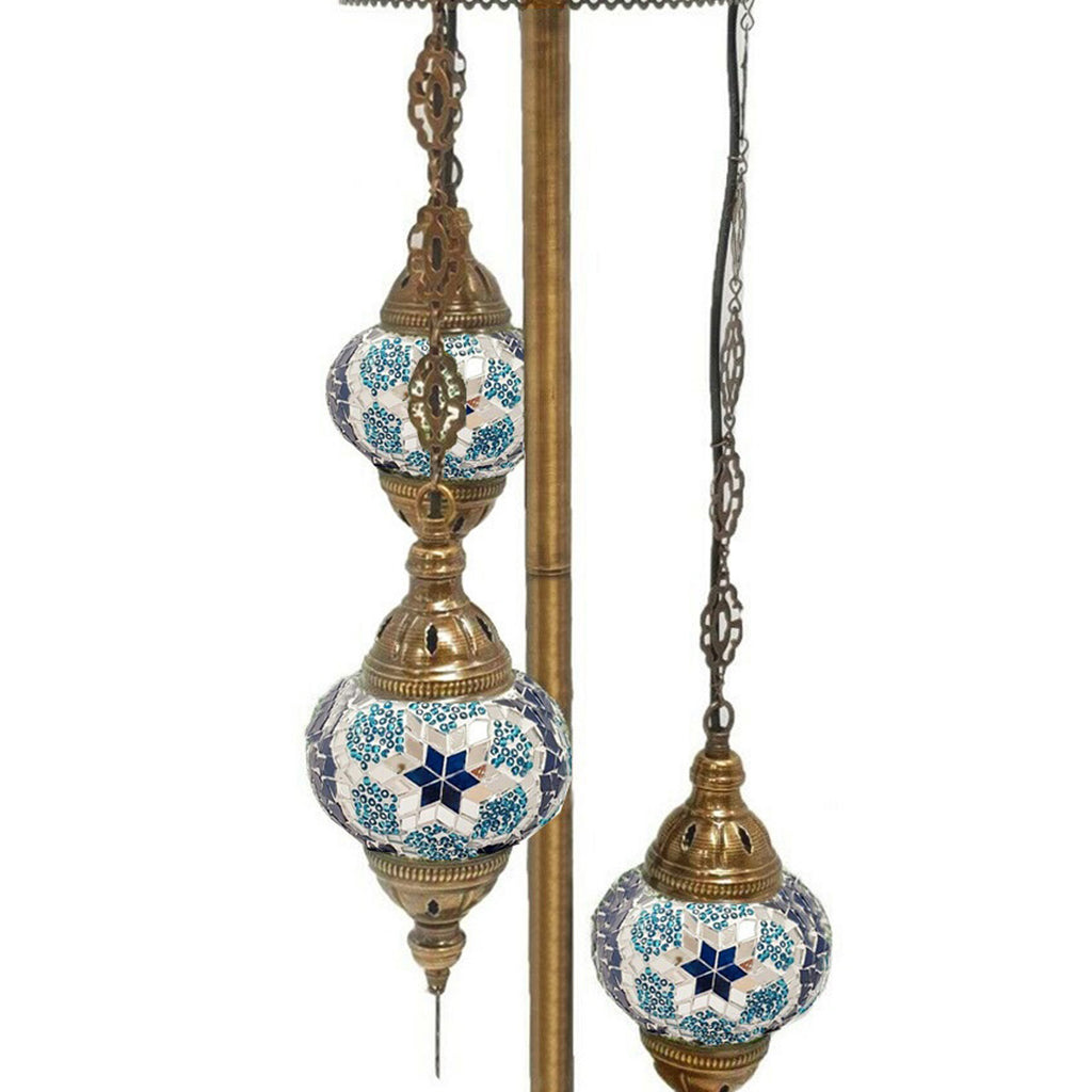 3 Ball Moroccan Turkish Style Floor Lamp B4A