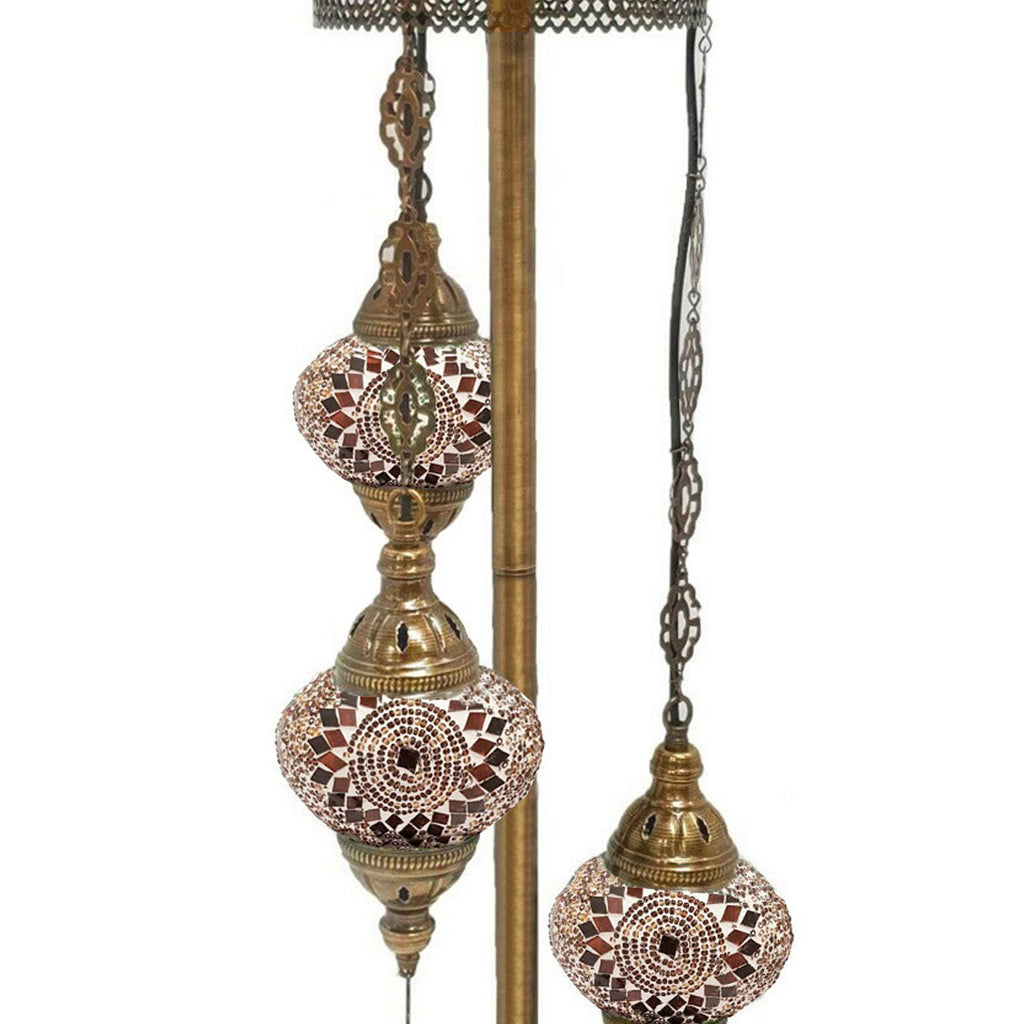 World Home Living Turkish Moroccan Floor Lamp Electric Light Eastern Bohemian Decorative Mosaic Glass CE certified