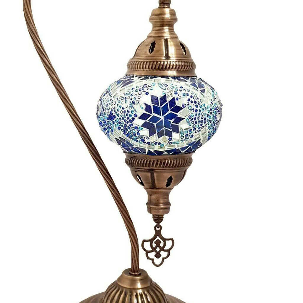 Türkisches Mosaik marokkanische Lampe Licht Tiffany Stil Glas Schreibtisch Tisch CE-geprüft