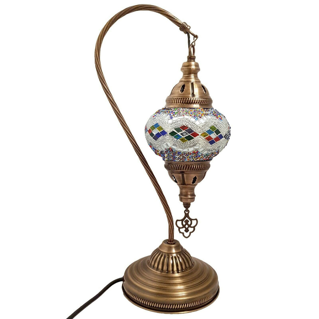 Türkisches Mosaik marokkanische Lampe Licht Tiffany Stil Glas Schreibtisch Tisch CE-geprüft