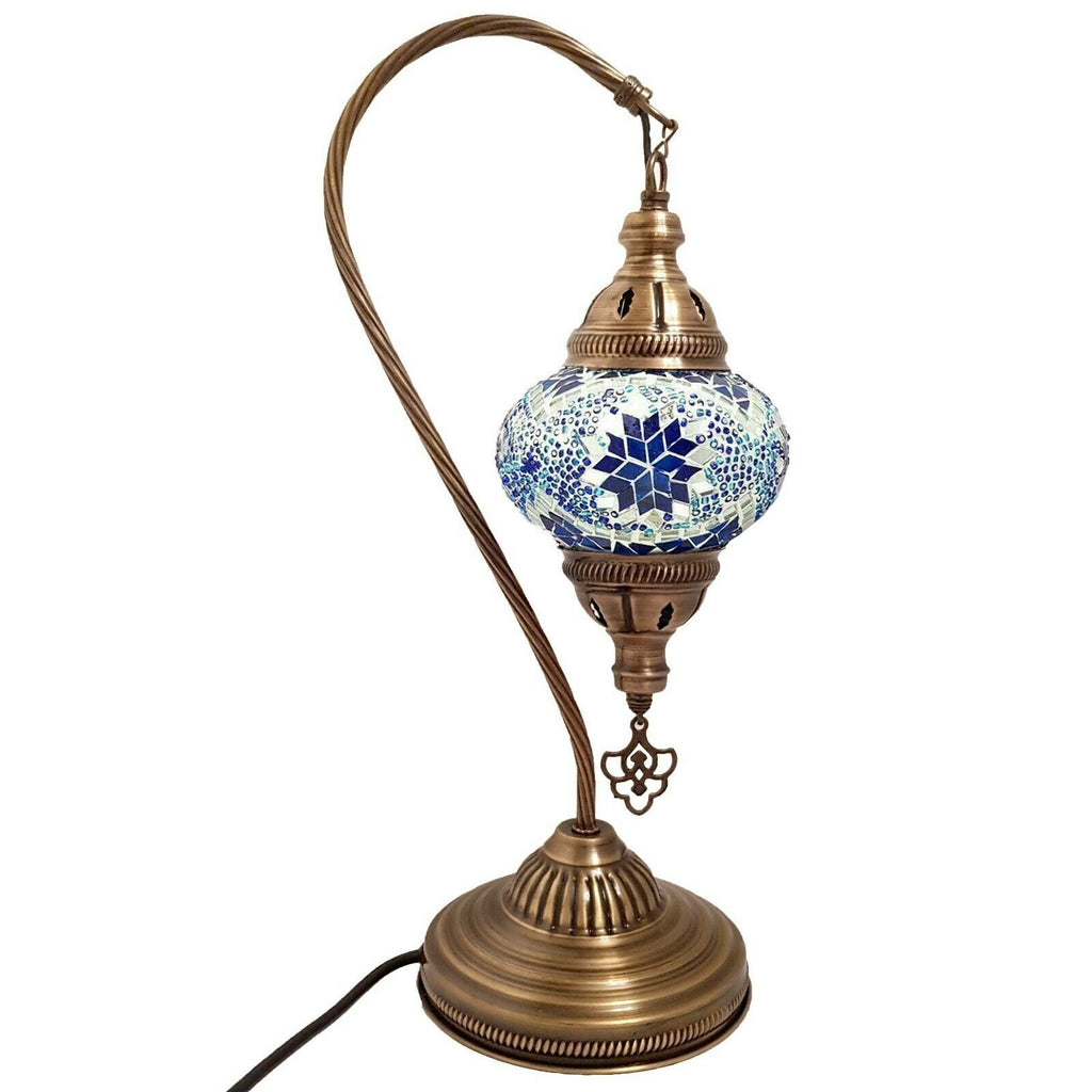 Türkisches Mosaik marokkanische Lampe Licht Tiffany Stil Glas Schreibtisch Tisch CE-geprüft