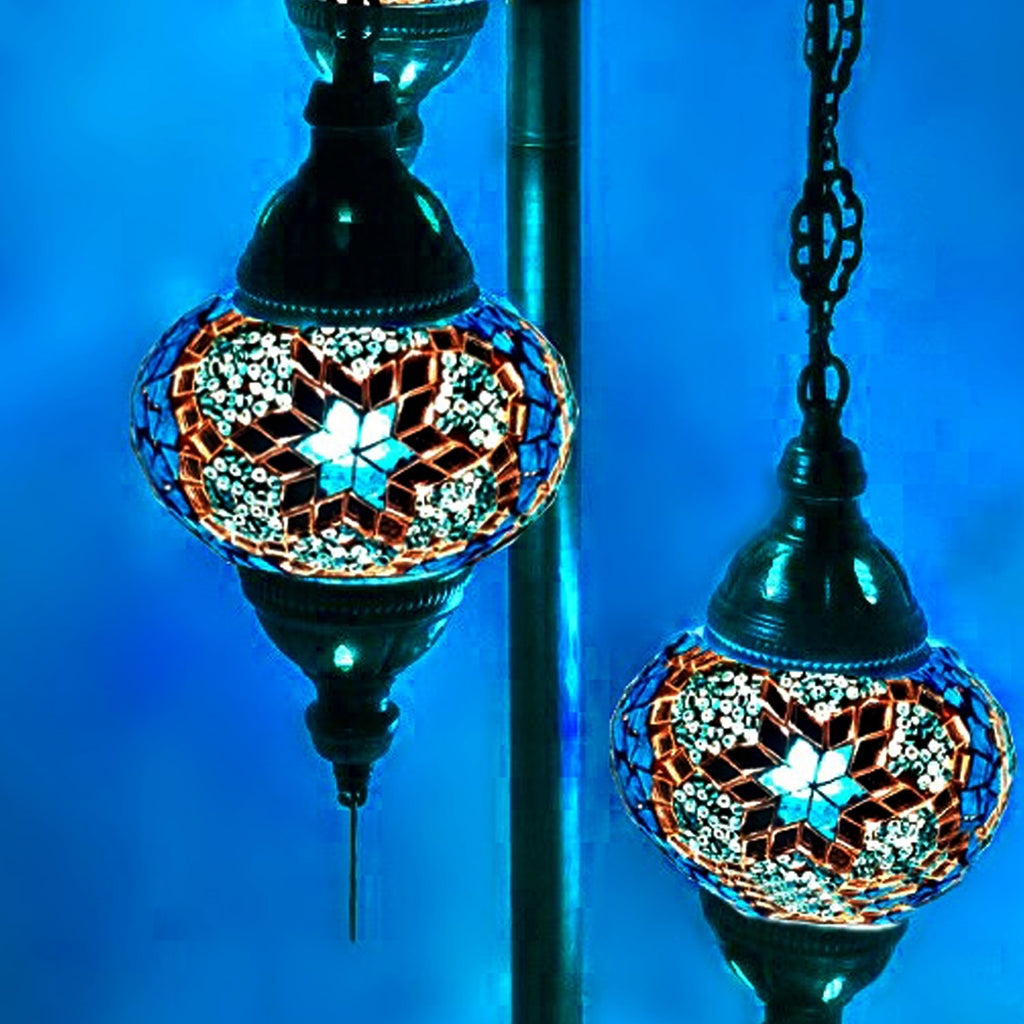 3 Ball Moroccan Turkish Style Floor Lamp B4A