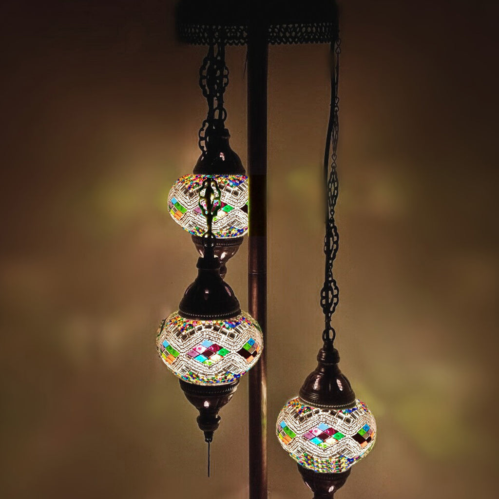 3 Ball Moroccan Turkish Style Floor Lamp MC11