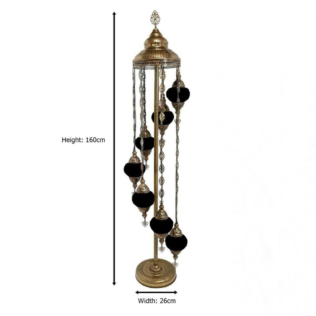 Türkische marokkanische Stehlampe mit 7 Kugeln NUR STAND ✔ CE-ZERTIFIZIERT