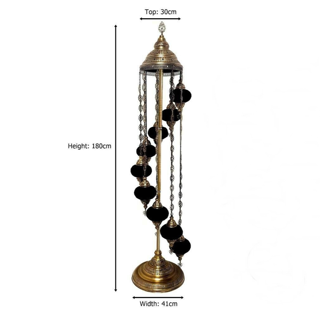 Türkische marokkanische Stehlampe mit 9 Kugeln NUR STAND ✔ CE-ZERTIFIZIERT