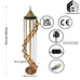 11 Globe türkisch-marokkanische Glasmosaik-Stehlampe
