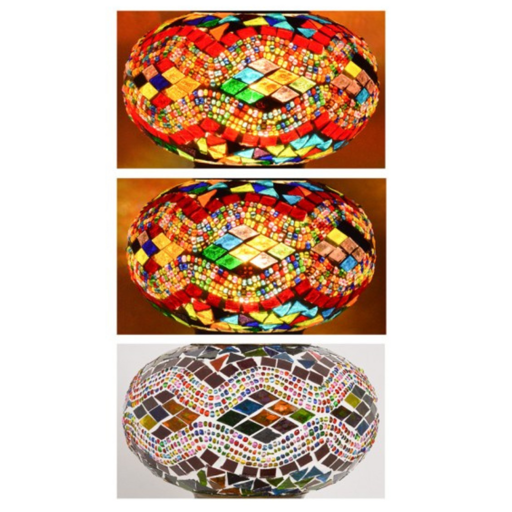 11 Globe Turkish Moroccan Glass Mosaic Floor Lamp