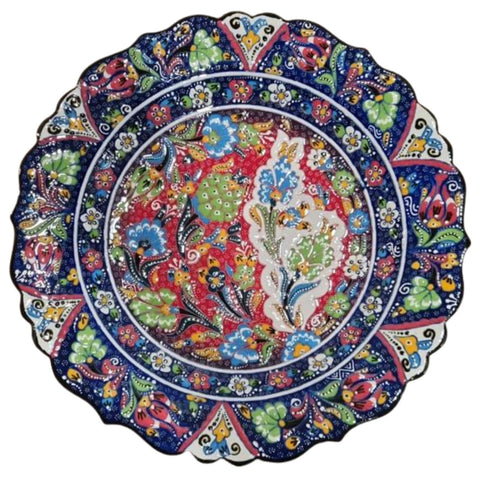 Turkish Moroccan Handmade Painted 30cm Plate