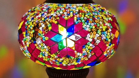 Marokkanisches türkisches Ersatzglas groß 17 cm - R1