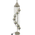 7 Ball Moroccan Turkish Style Silver Floor Lamp Large Glass SLMC16