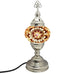 Moroccan Turkish Silver Mosaic Table Lamp