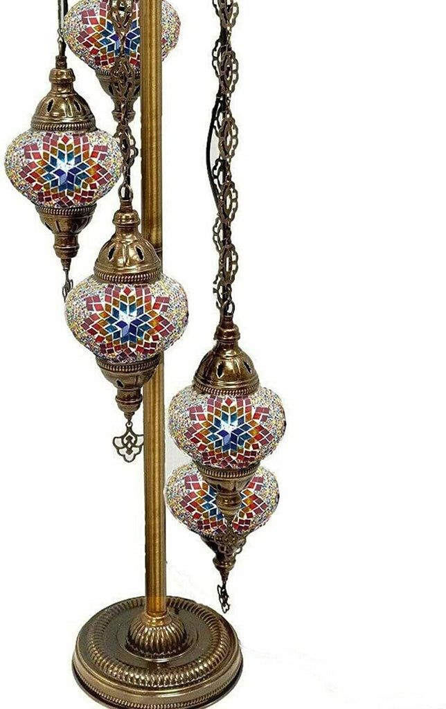 5 Ball Moroccan Turkish Style Floor Lamp MC7