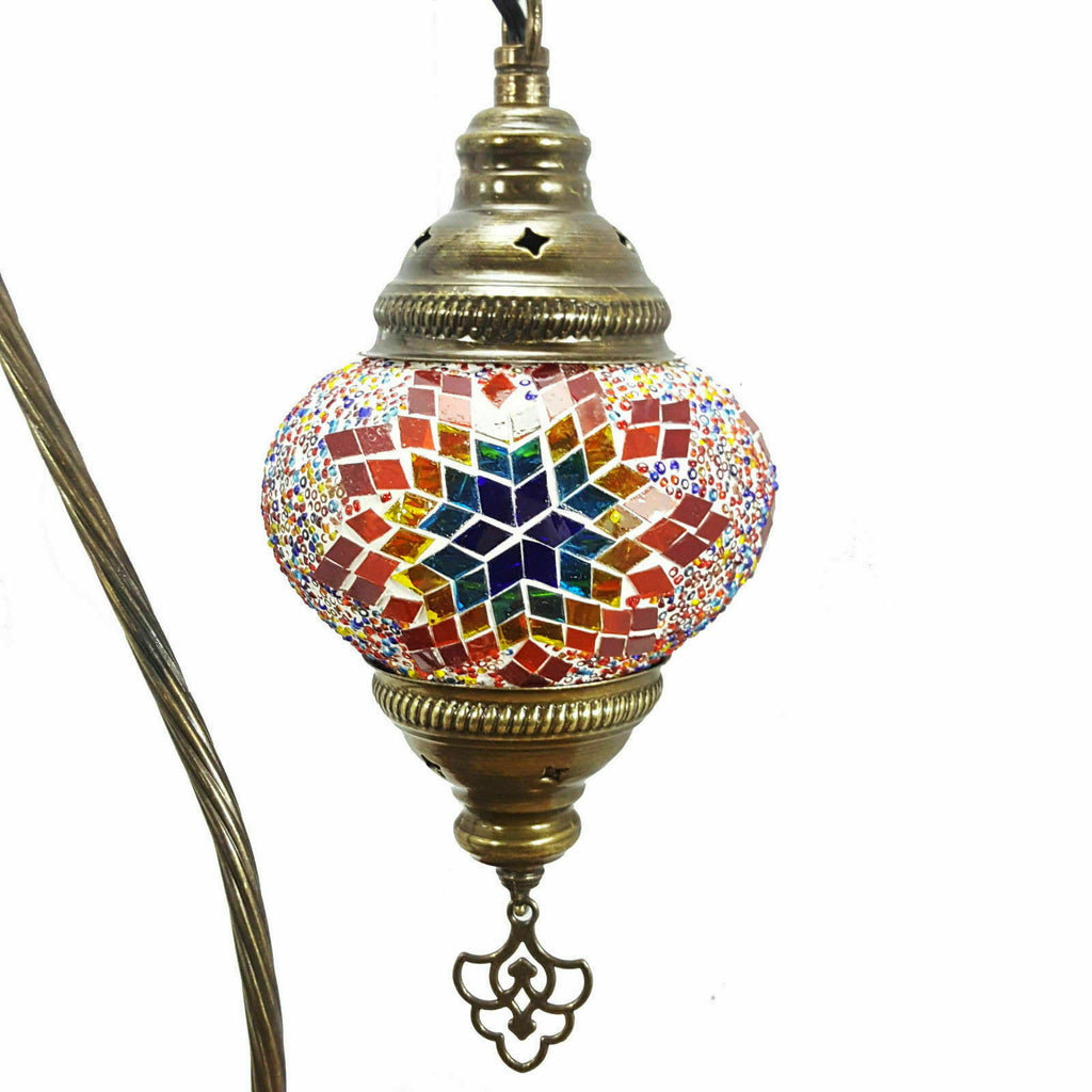 Mosaico turco Lámpara marroquí Luz Estilo Tiffany Mesa de escritorio de vidrio CE probado