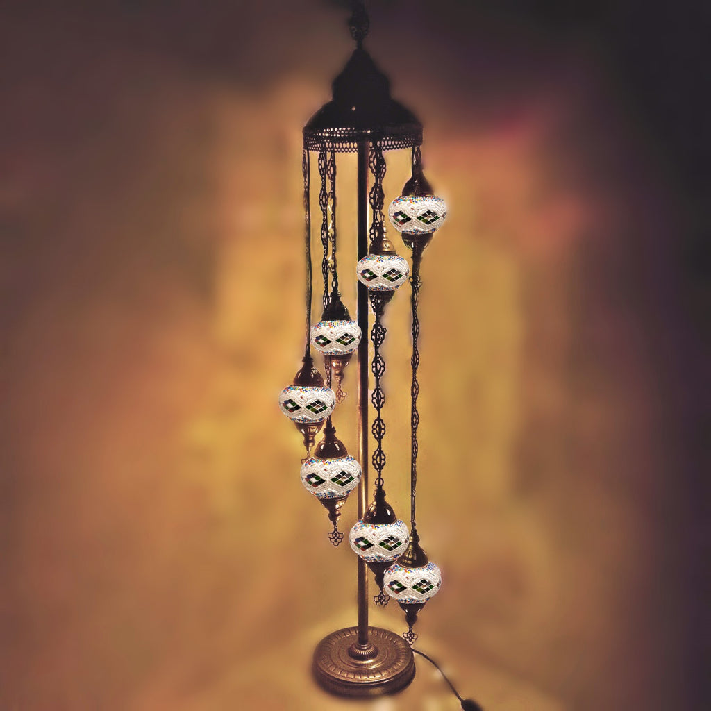 7 Ball Moroccan Turkish Style Floor Lamp MC11