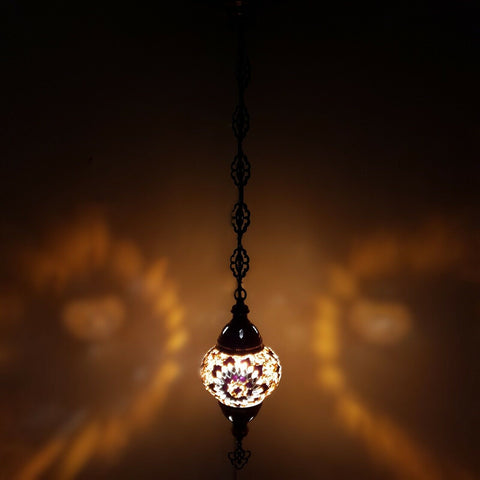 Electric Single Glass Ceiling Pendant - G16