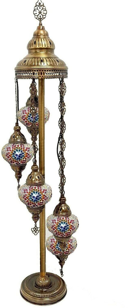 5 Ball Moroccan Turkish Style Floor Lamp MC7
