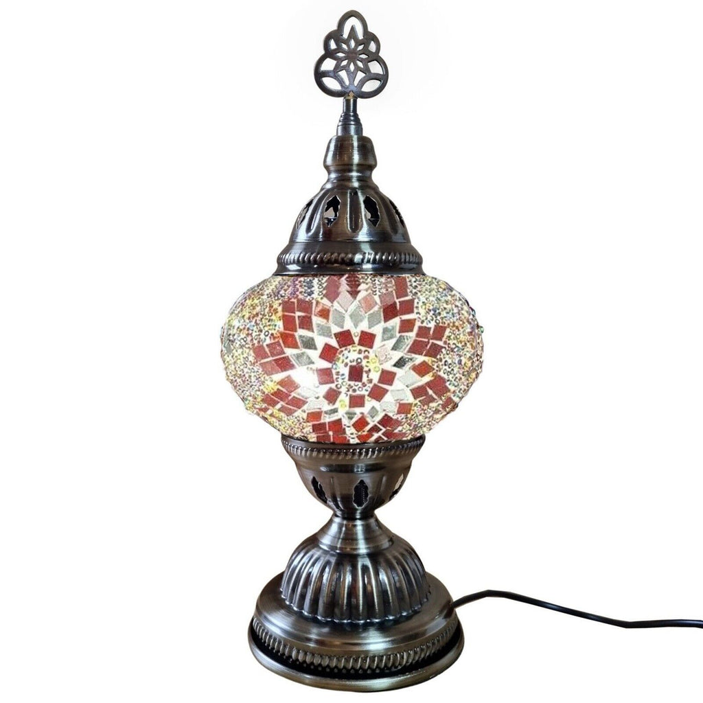 Turkish Moroccan Lamp Light Authentic Tiffany Style Glass Desk Table CE Tested