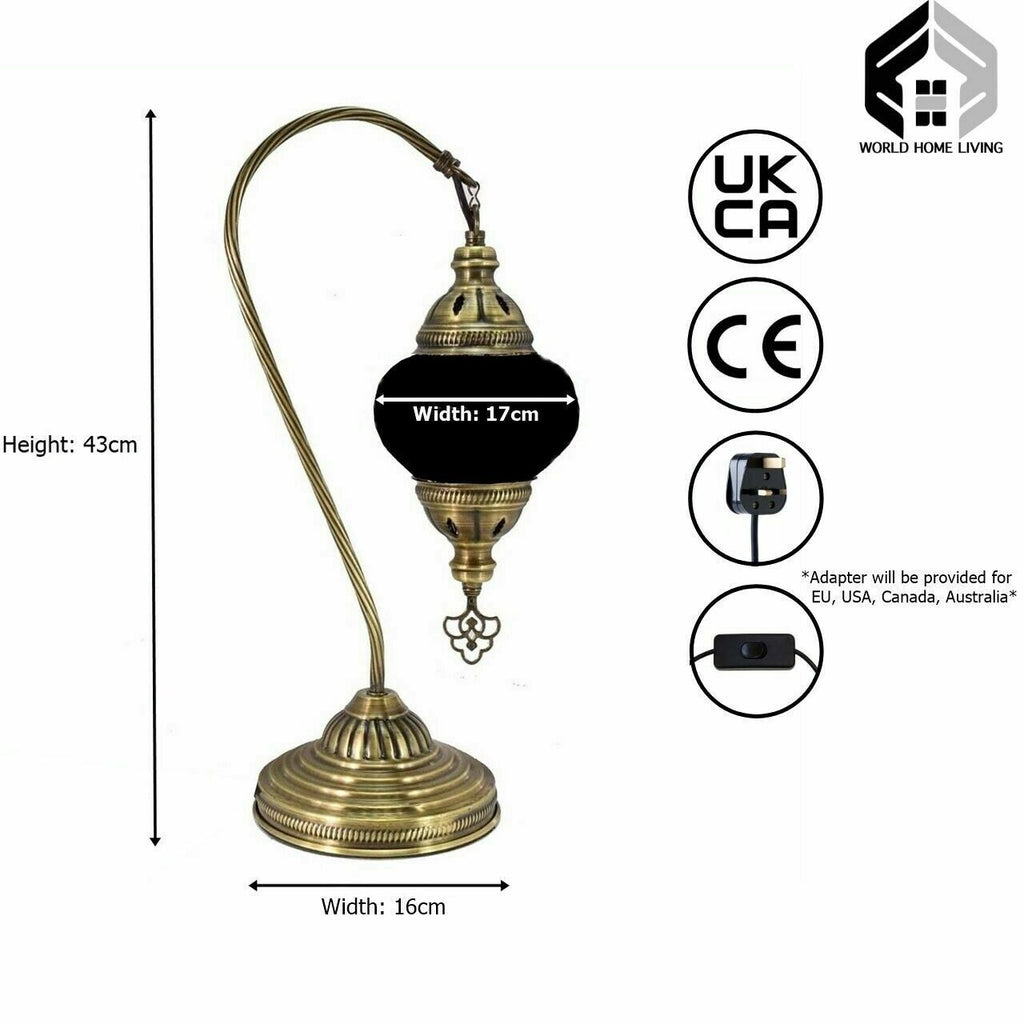Türkische marokkanische Schwanen-große Tischlampe