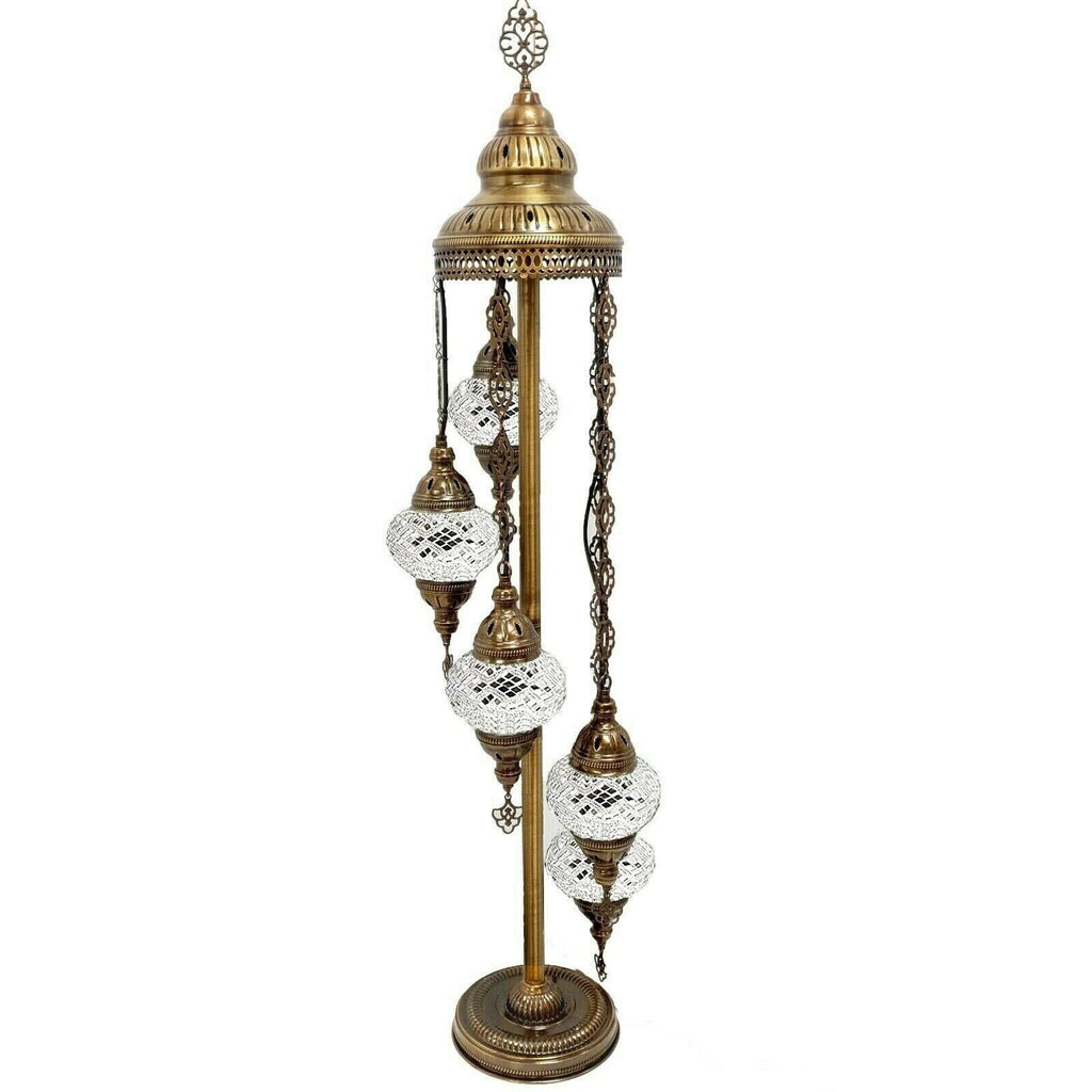 5 Ball Moroccan Turkish Style Floor Lamp W10