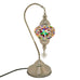 Moroccan Turkish Silver Chrome Table Lamp - MC4