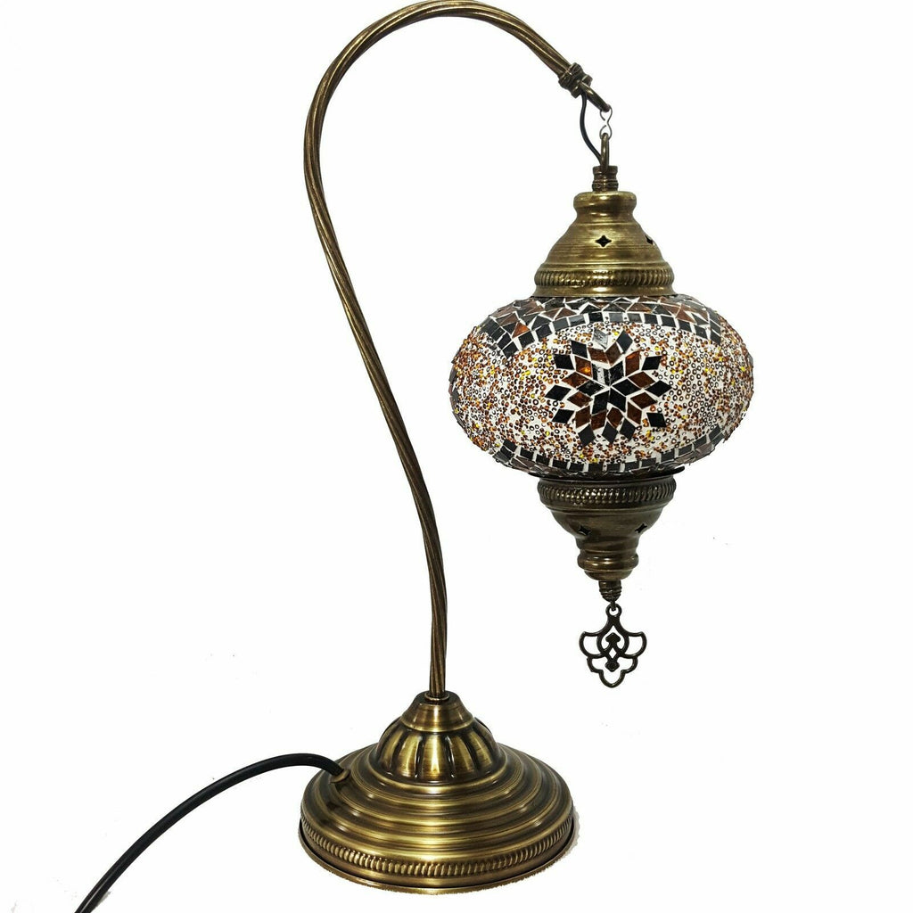 Lámpara de mesa grande cisne marroquí turco