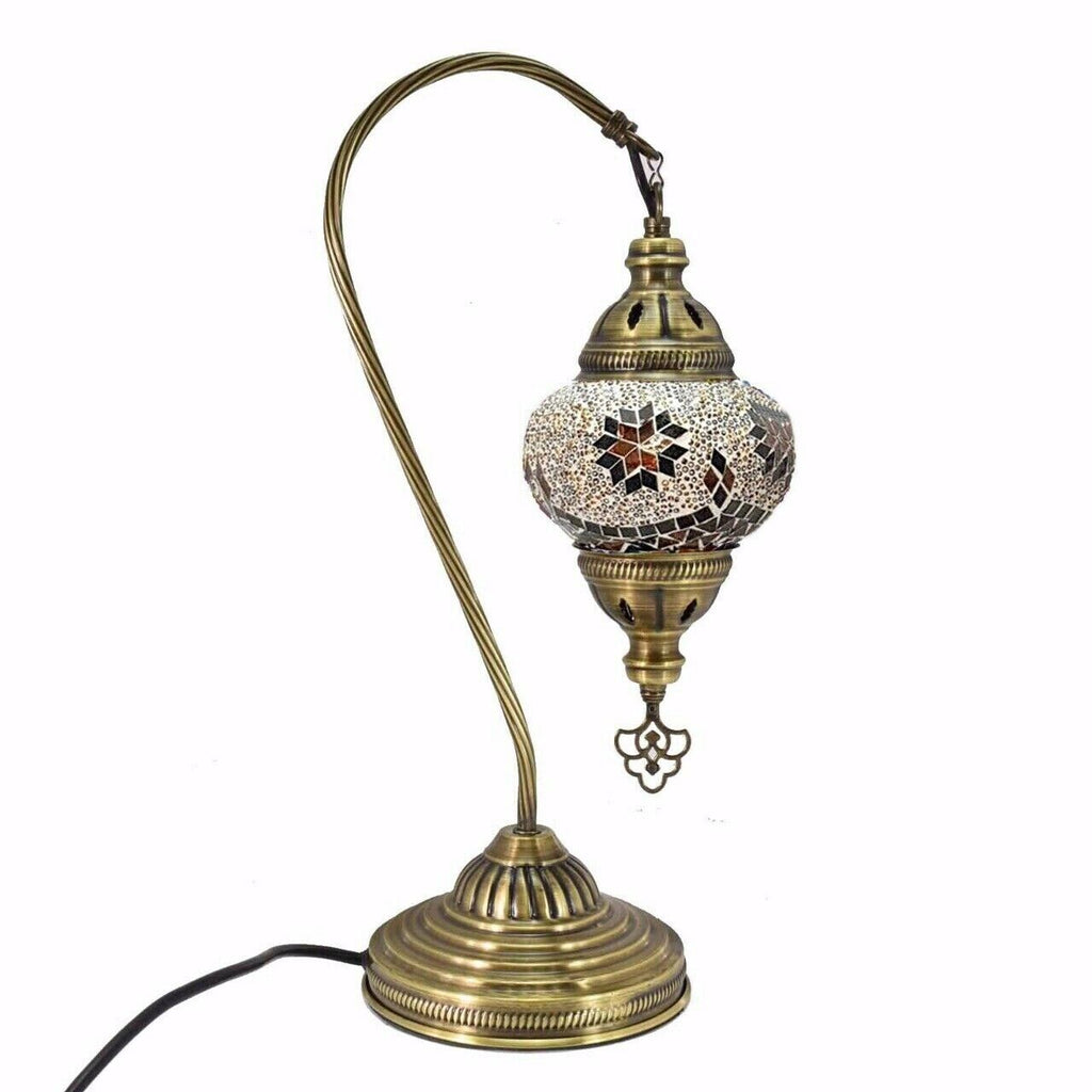 Türkisches Mosaik marokkanische Lampe Licht Tiffany Stil Glas Schreibtisch Tisch CE-geprüft