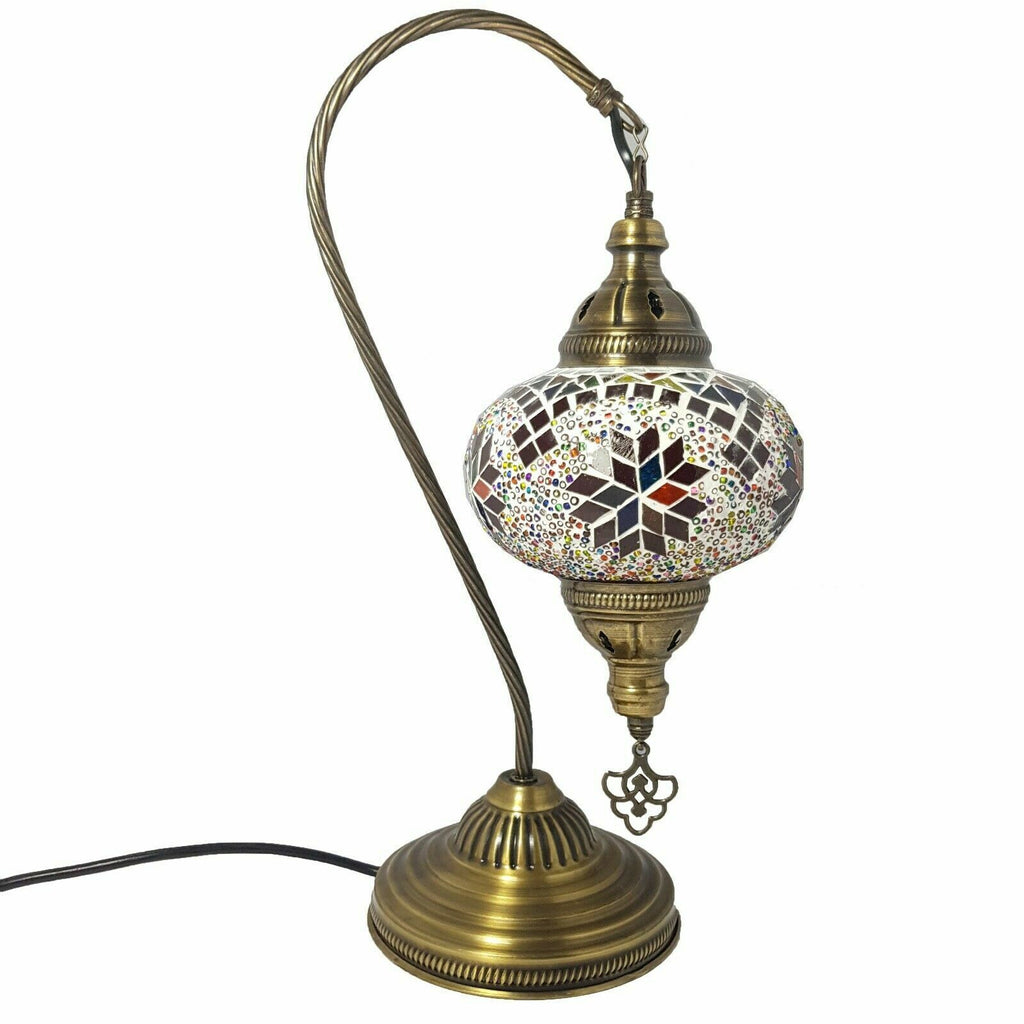 Turkish Moroccan Swan Large Table Lamp
