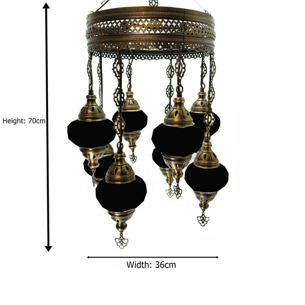 Ersatz-Kronleuchter mit 8 Kugeln, nur Metallteil