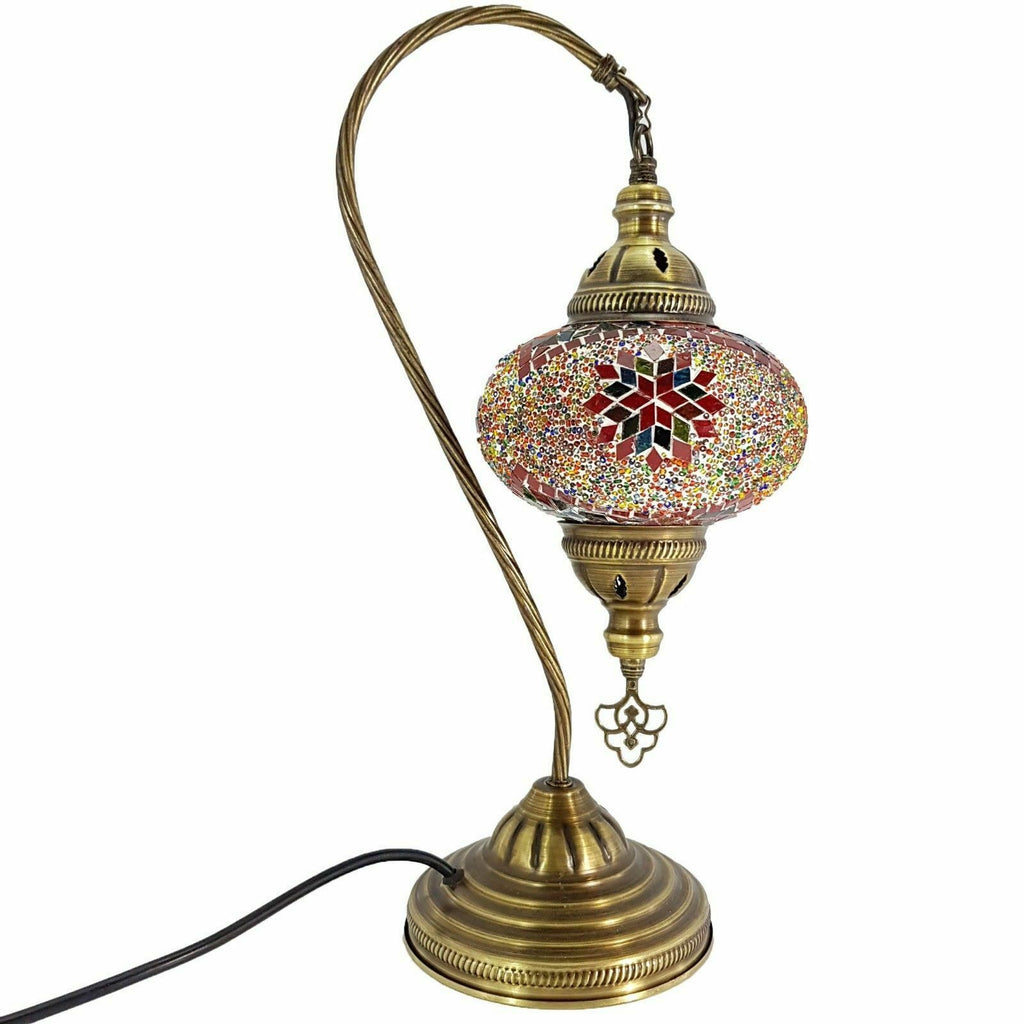 Turkish Moroccan Swan Large Table Lamp