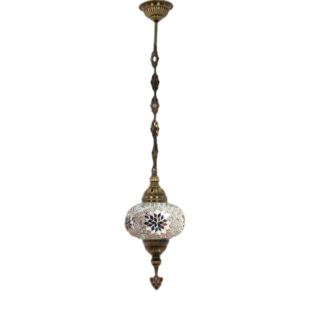 Electric Single Large Glass Ceiling Pendant - MC4