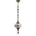 Electric Single Large Glass Ceiling Pendant - MC4