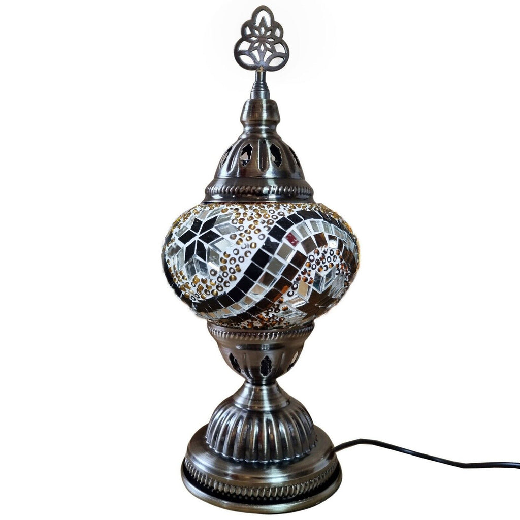 Türkisch-marokkanische Lampe, authentischer Glas-Schreibtisch im Tiffany-Stil, CE-geprüft