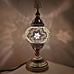 Moroccan Turkish Silver Mosaic Table Lamp