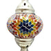 Moroccan Turkish Silver Mosaic Table Lamp