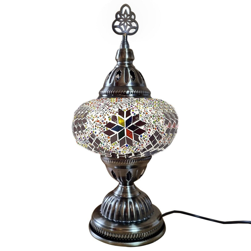 Turkish Glass Mosaic Table Lamps Large Glass R1