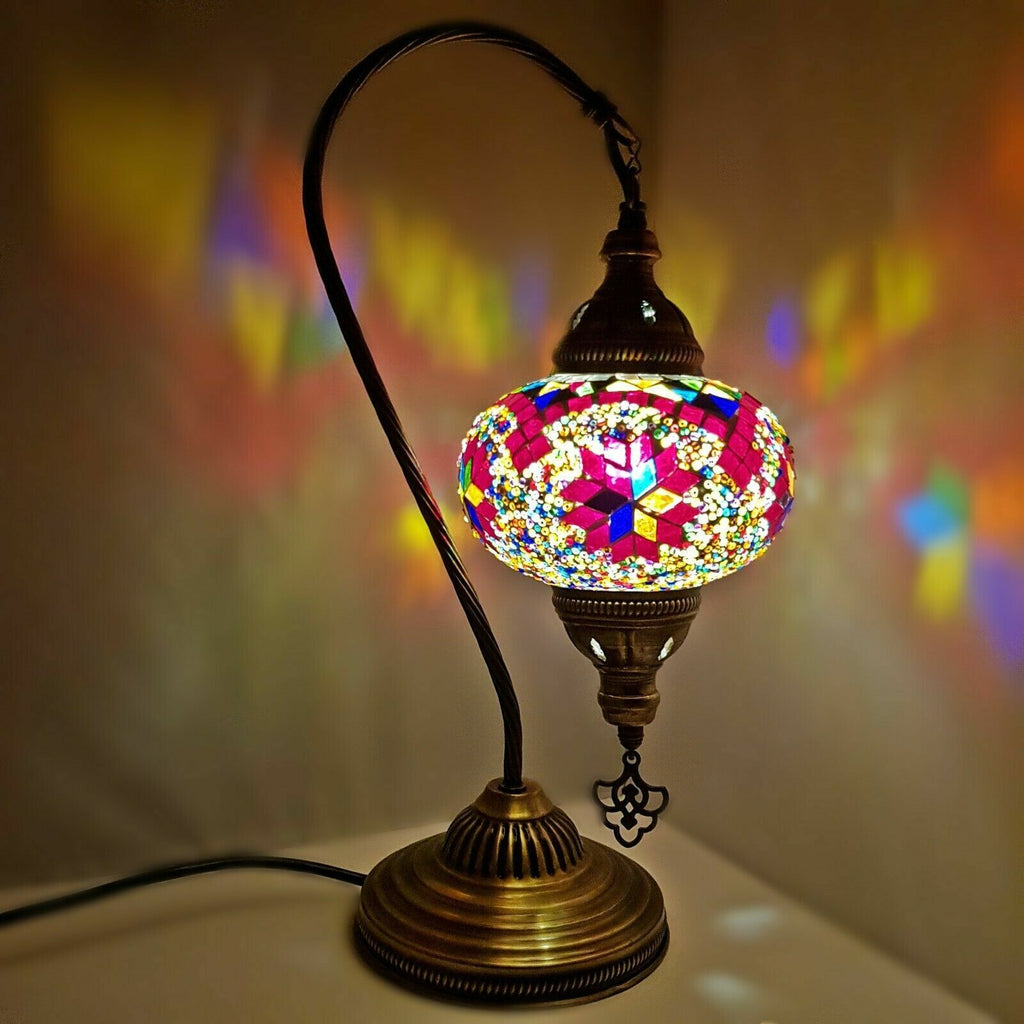 Turkish Moroccan Swan Large Table Lamp
