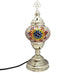 Moroccan Turkish Silver Mosaic Table Lamp