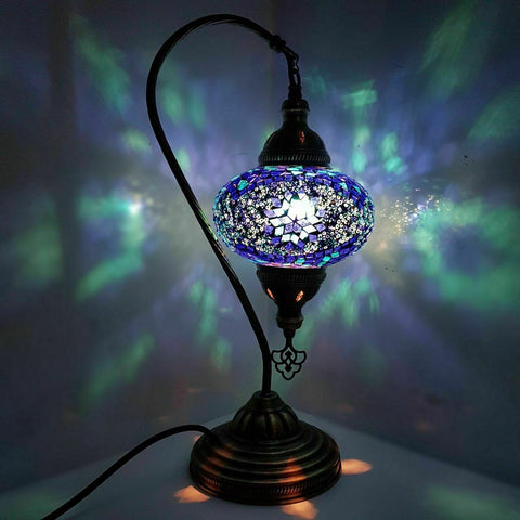 Turkish Moroccan Swan Large Table Lamp