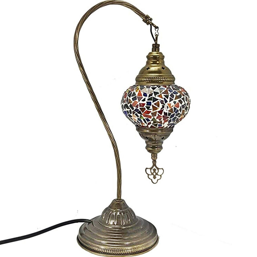 Türkisches Mosaik marokkanische Lampe Licht Tiffany Stil Glas Schreibtisch Tisch CE-geprüft